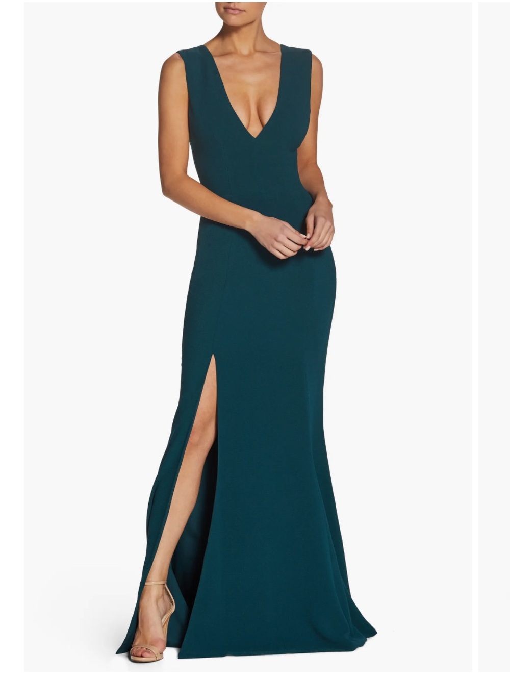 NWT Dress the Population Sandra Gown in Pine size XXL